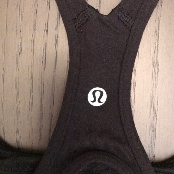 Lululemon Black Racerback Tank Top Size 4 - Picture 4 of 5